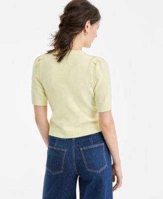 Women's Puff Sleeve Cardigan