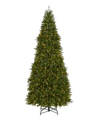 National Tree 10' Dunhill Fir Hinged Tree with 1200 Low Voltage Dual LED Lights with 9 Function Footswitch