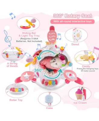 Baby Stationary Activity Center Infant Jumper with Removable Foot Pad