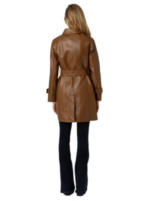 Women's Snap Front Tie Belt Jacket