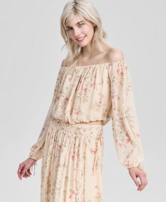 Petite Off-The-Shoulder Top, Macy's Exclusive