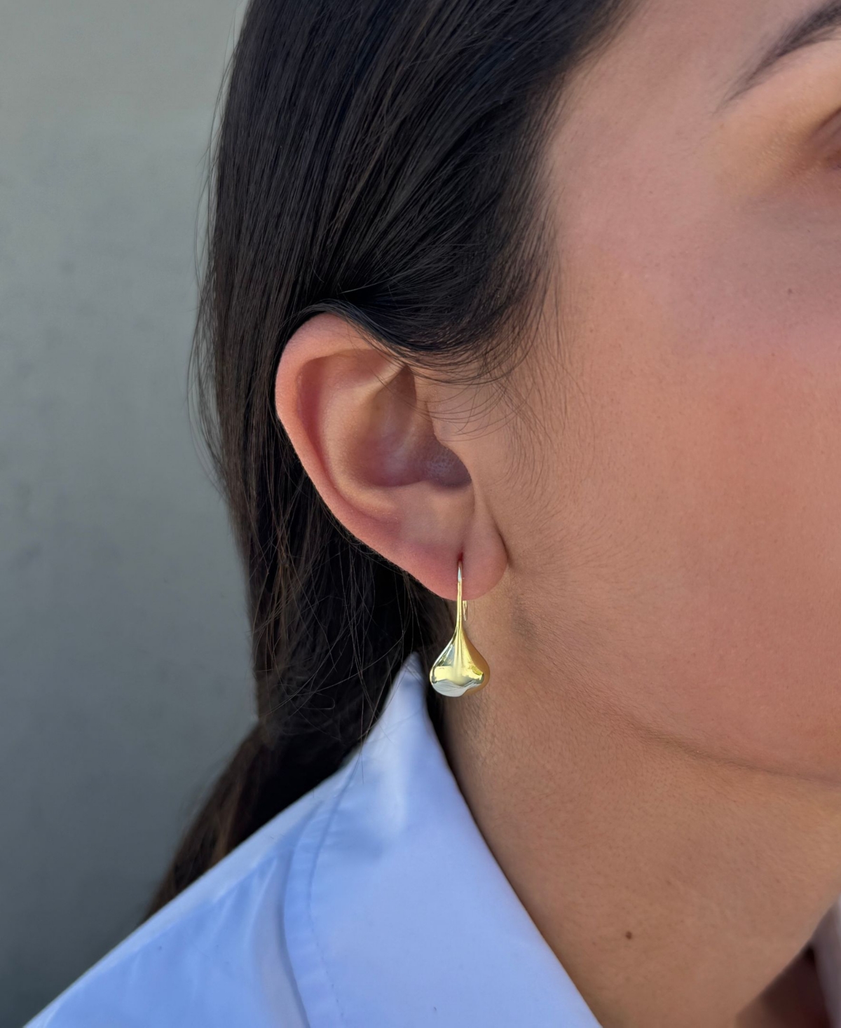 Adornia Gold Rain Drop Wire Earrings