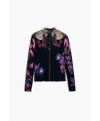 Women's Mirror flowers T-shirt