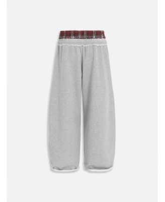 Men's Double Waist Baggy Sweatpants