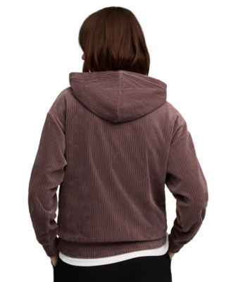Women's Elevated Comfort Velour Long-Sleeve Hoodie