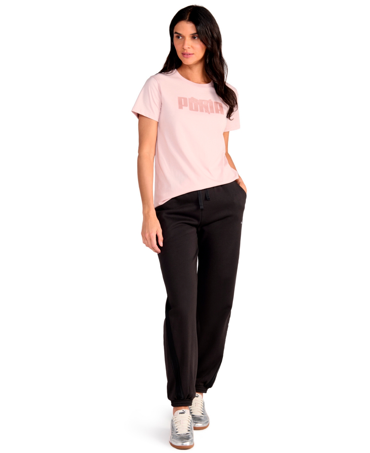 Puma Women's Lock Up Short-sleeve T-shirt In Purple