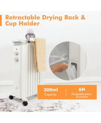 1500W Portable Oil Filled Radiator Heater with 3 Heat Settings