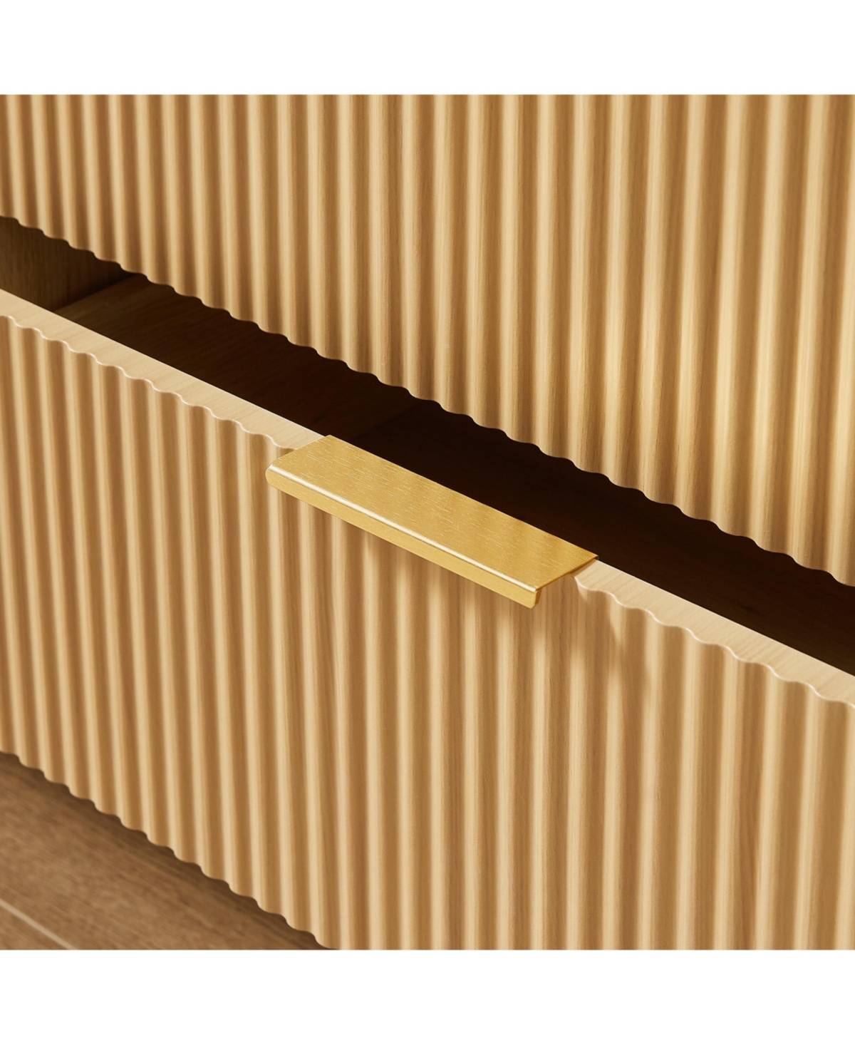 Casainc Wooden Kitchen Cabinet with 6 Double Drawers