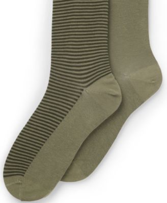 Men's Stripe Design Socks, 2-Pack
