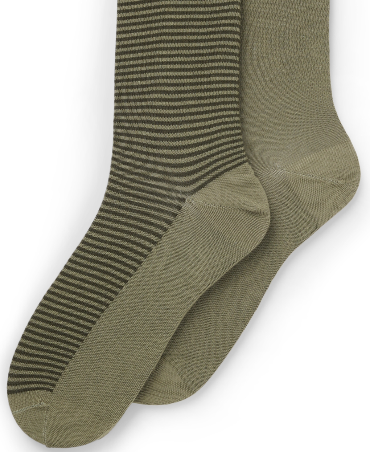 Hugo Boss Men's Stripe Design Socks, 2-pack In Green