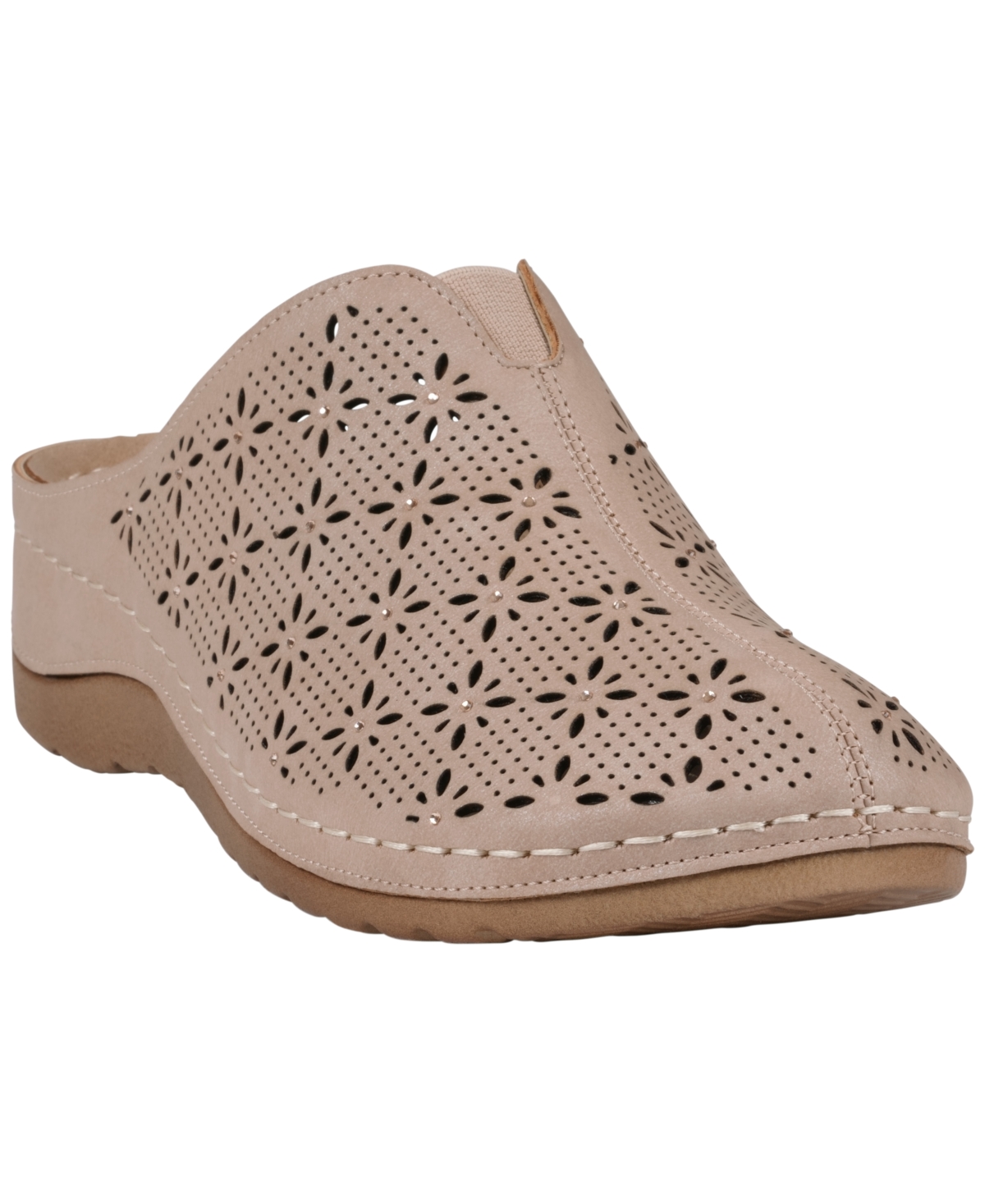 Gc Shoes Vale Laser Cut Wedge Mule In Multi