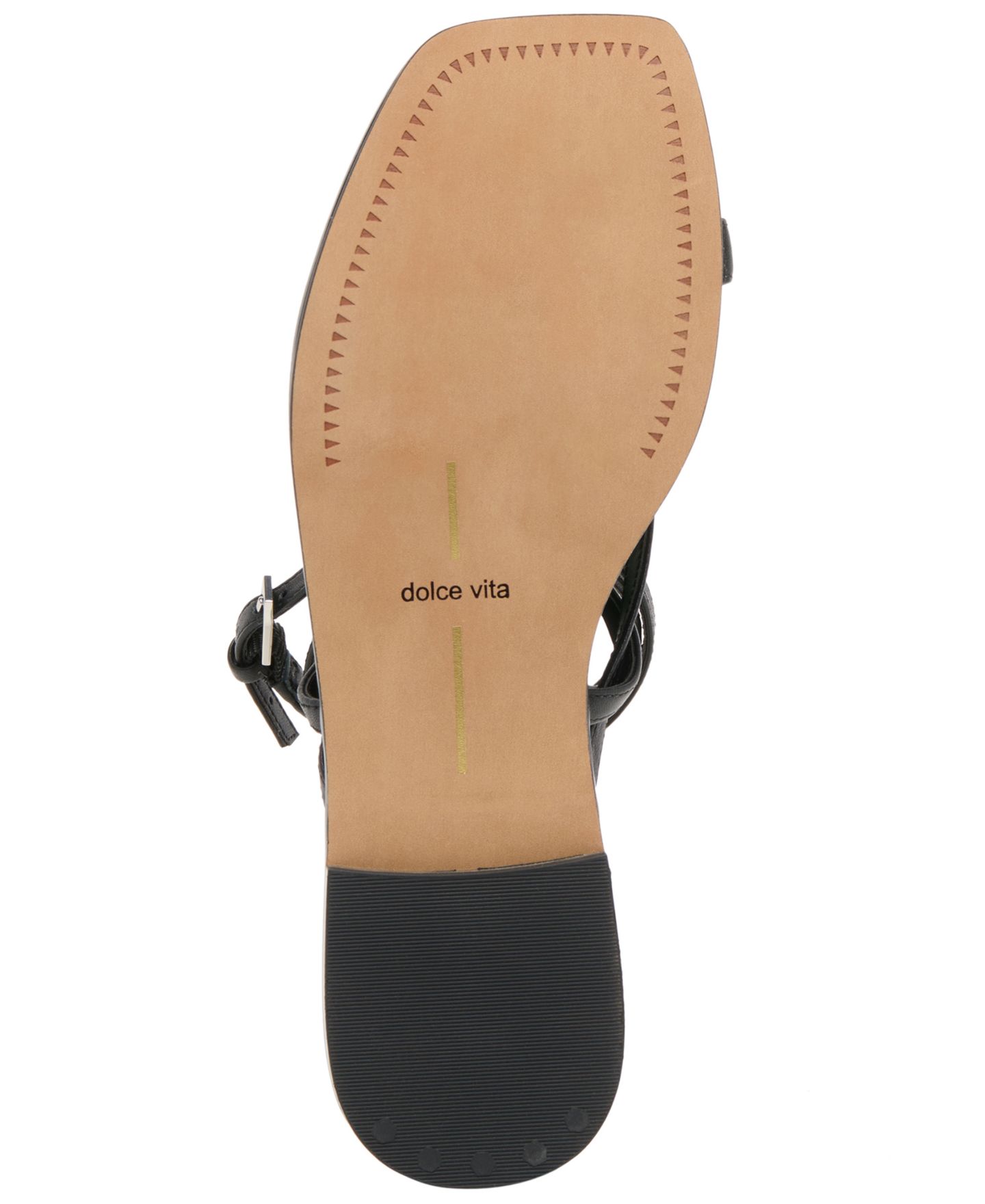Женские сандалии Dolce Vita Tyrice Strappy Flat, цвет: Чёрный кожаный — фото 5
