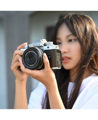 Z f Mirrorless Camera, Silver/Sepia Brown