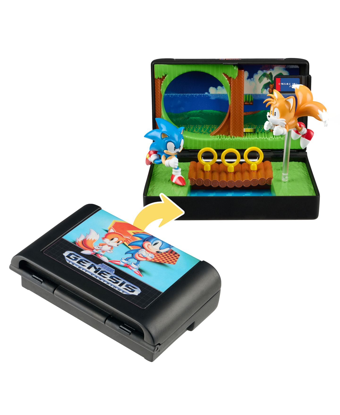Детский игровой набор Wilder Toys Sonic Console Heroes Sega Genesis Diorama Playset, Ages 8+ — фото 3