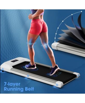 2.25 HP Walking Pad with LED Display and Remote Control-Grey