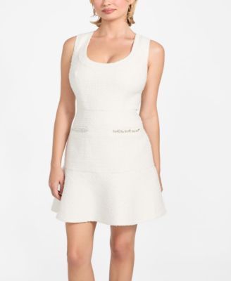 GUESS - Women's Sleeveless Clotilde Tweed Dress