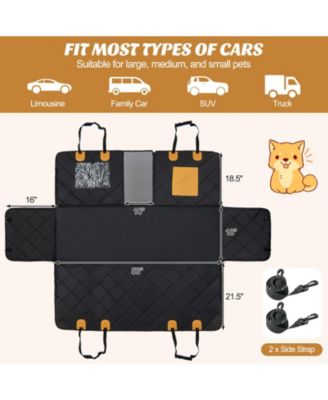 Dog Car Seat Cover Protector for Back Seat with Mesh Windows