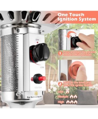 50000 BTU Propane Patio Heater with Round Table Design