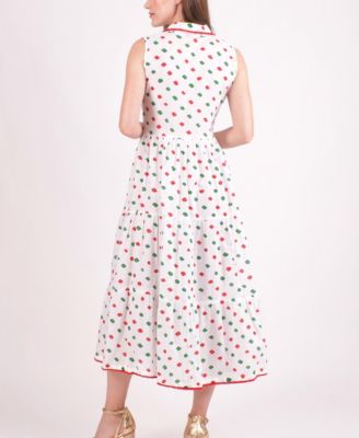 Women's Olinda Cotton Tiered Midi Dress