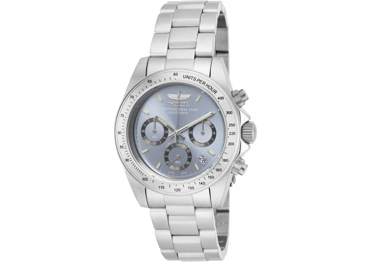 Invicta Men's ILE9211A Speedway Quartz Chronograph Charcoal Dial Watch