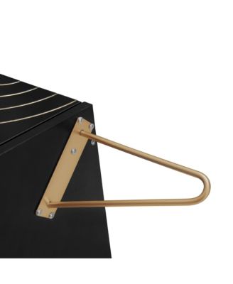 Carved Storage Cabinet with 6 Drawer and Metal Handles