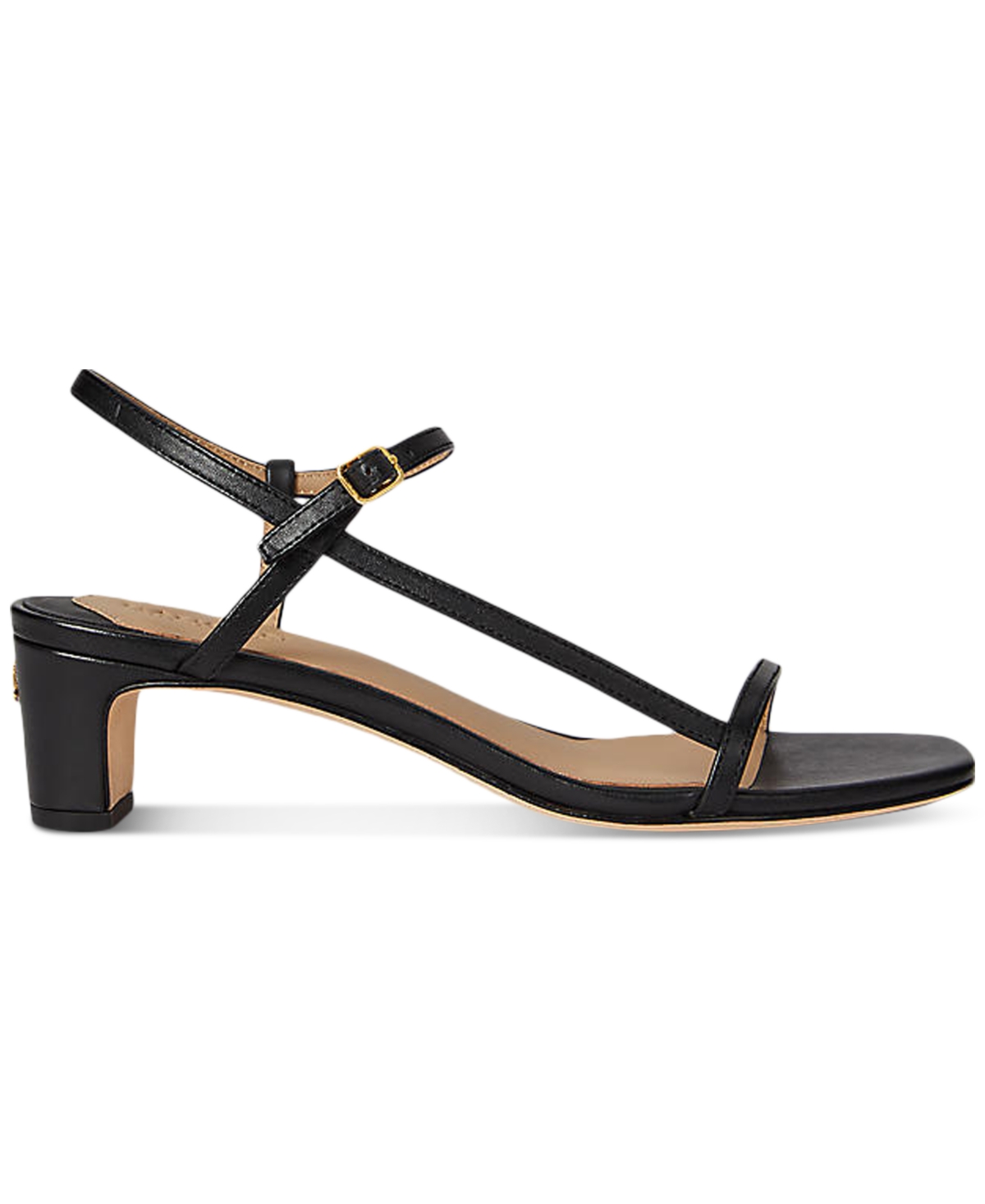 Ralph Lauren Women's Lainee Mid-heel Sandals In Black