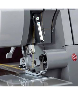 Heavy Duty Serger Sewing Machine with Metal Frame - Gray