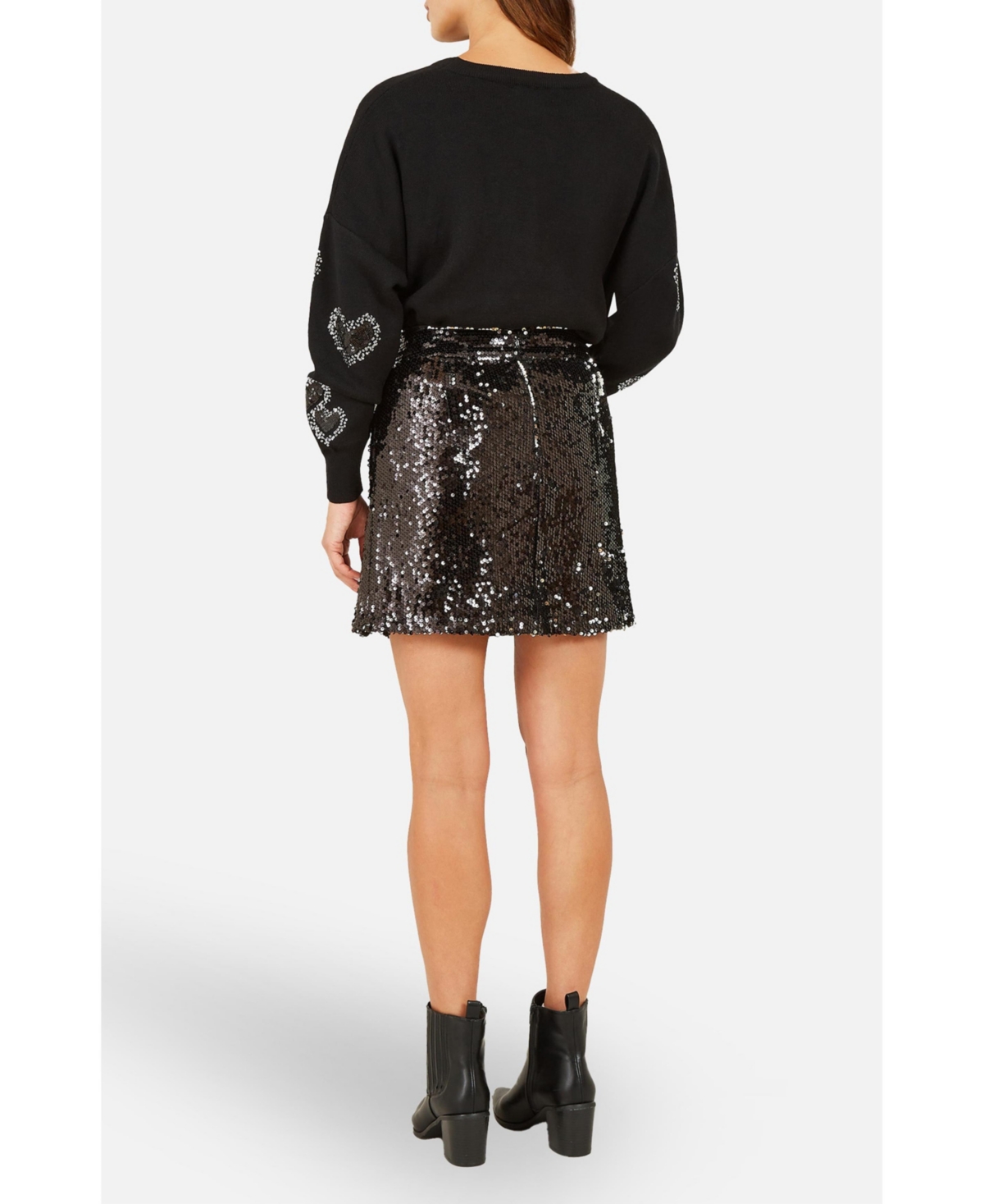 Yumi Women's Sequin Mini Skirt