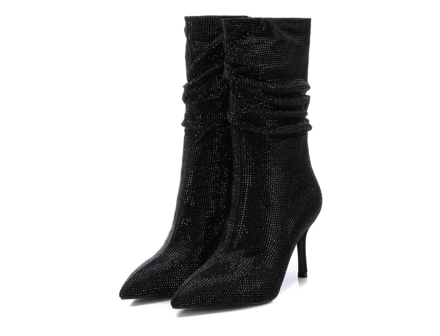Женские ботинки XTI Boots & Booties Suede Stiletto, цвет: Чёрный — фото 4