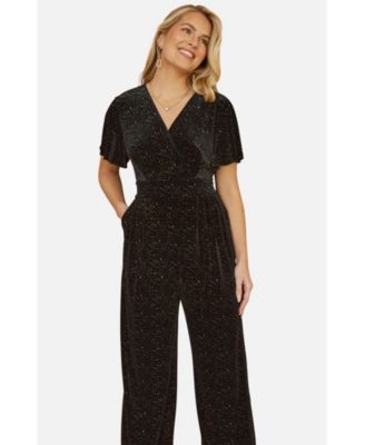 Women's Sparkle Velvet Jumpsuit