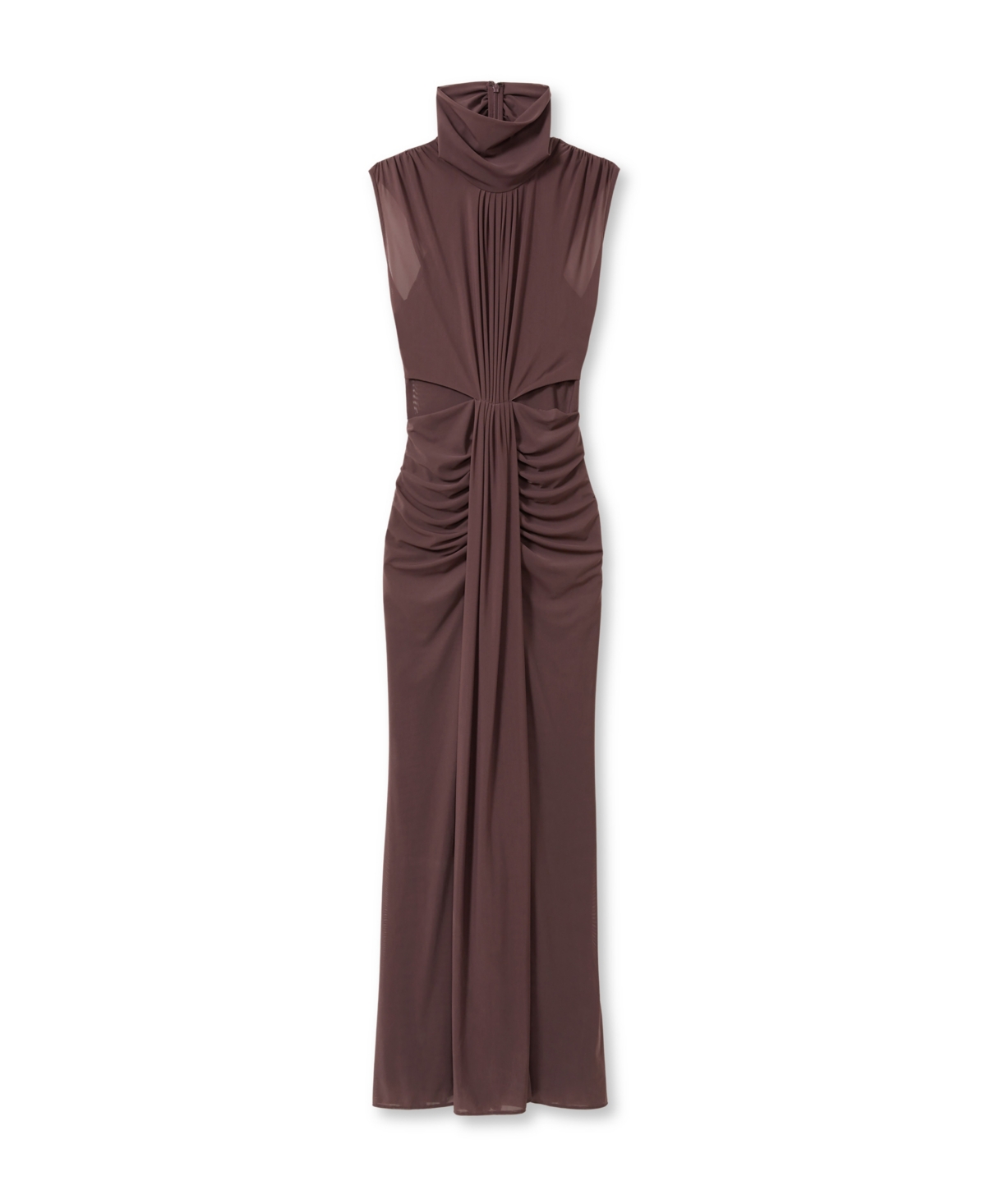 Reiss Women's Sheer Ruched Maxi Dress