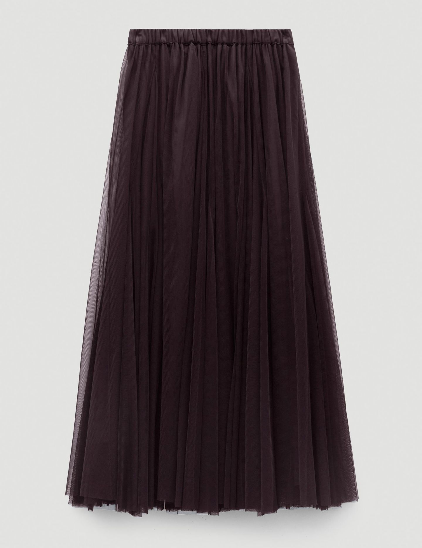 Женская юбка Hush Millie Tulle Maxi, цвет: Сливовый — фото 5