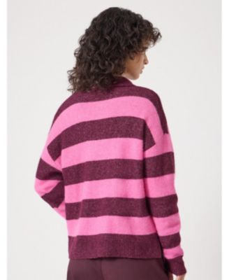 Women's Drew Wool Blend Relaxed Rugby Sweater