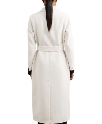 Women's Double-Breasted Blind Seam Wool-Blend Coat