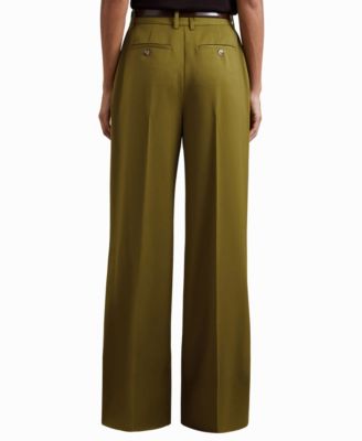 Women's Wide-Leg Pintuck Pants