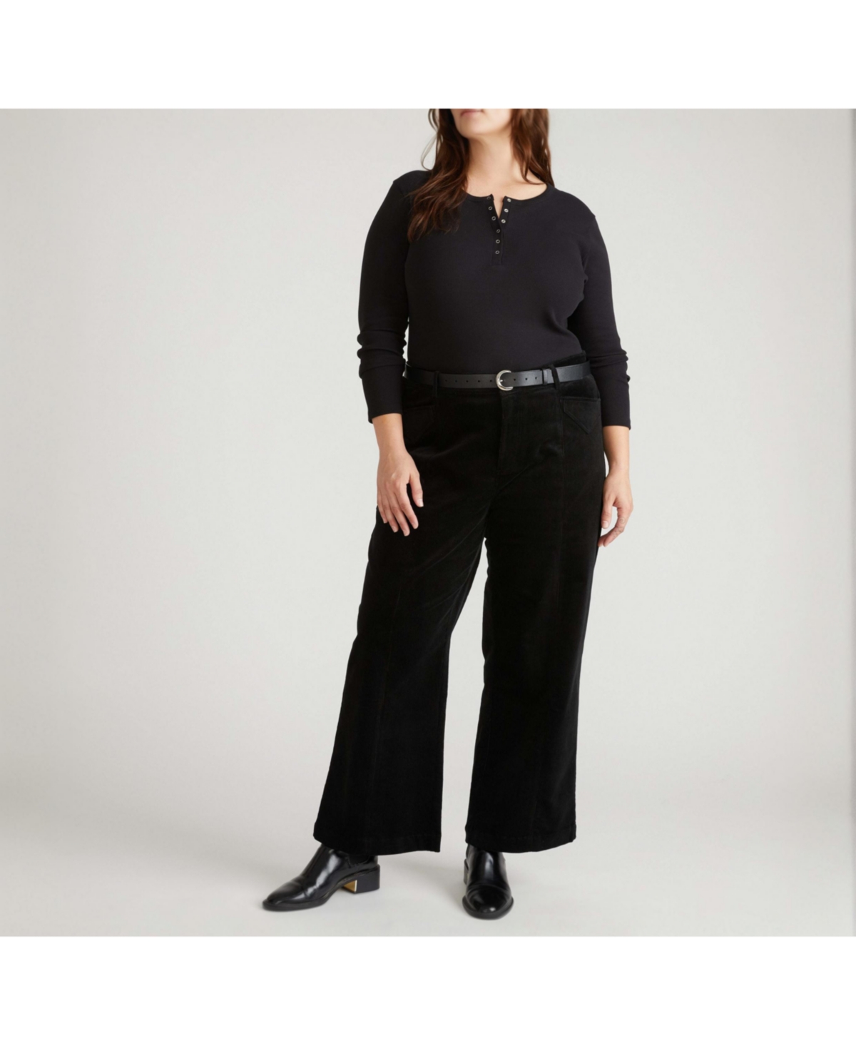 Universal Standard Women's Plus Camila Wide Leg Corduroy Pants