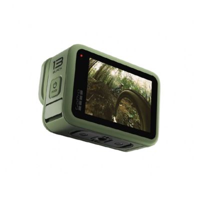 HERO13 Black in Forest Green Bundle with 64GB Memory Card and EVA Case