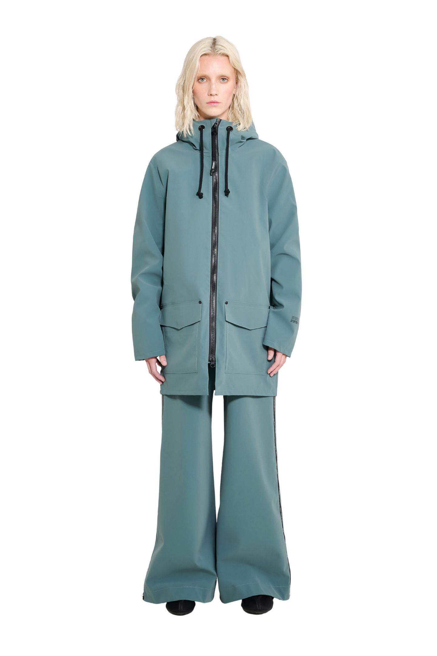 Мужские куртки Stutterheim Stockholm Patch Raincoat, цвет: Moon Rock — фото 3