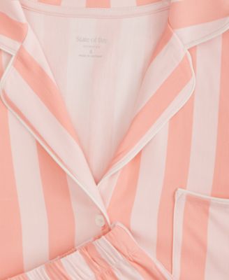 Women's Modal Fluid Knit Notched-Collar Pajama Set XS-3X
