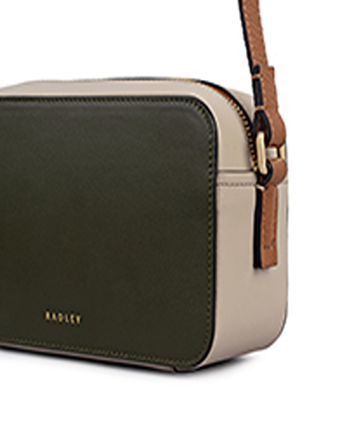 Radley London Beech Row Colorblock Mini Zip Around Crossbody Bag In Green