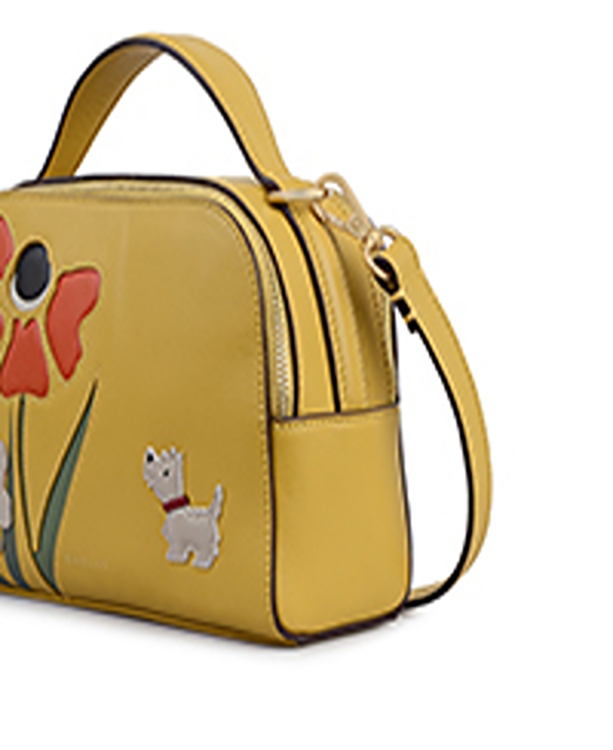 Radley London Floribunda Mini Zip Top Crossbody Bag In Brown