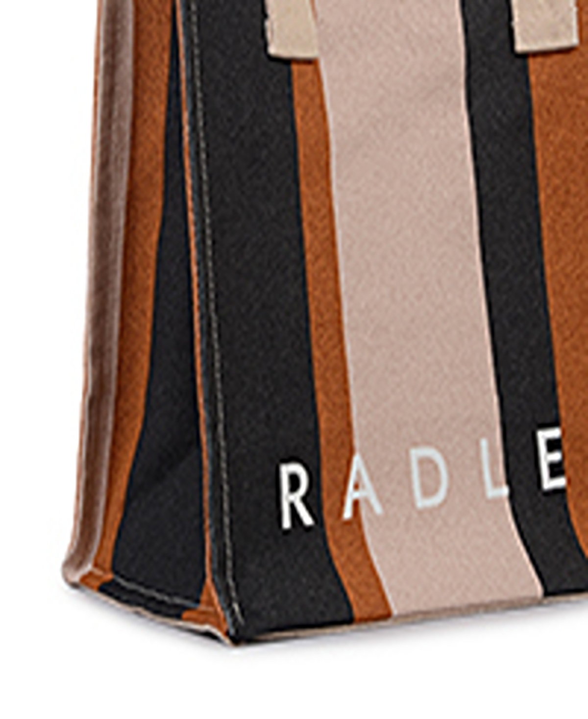 Radley London Stripe Small Open Top Grab Bag In Multi