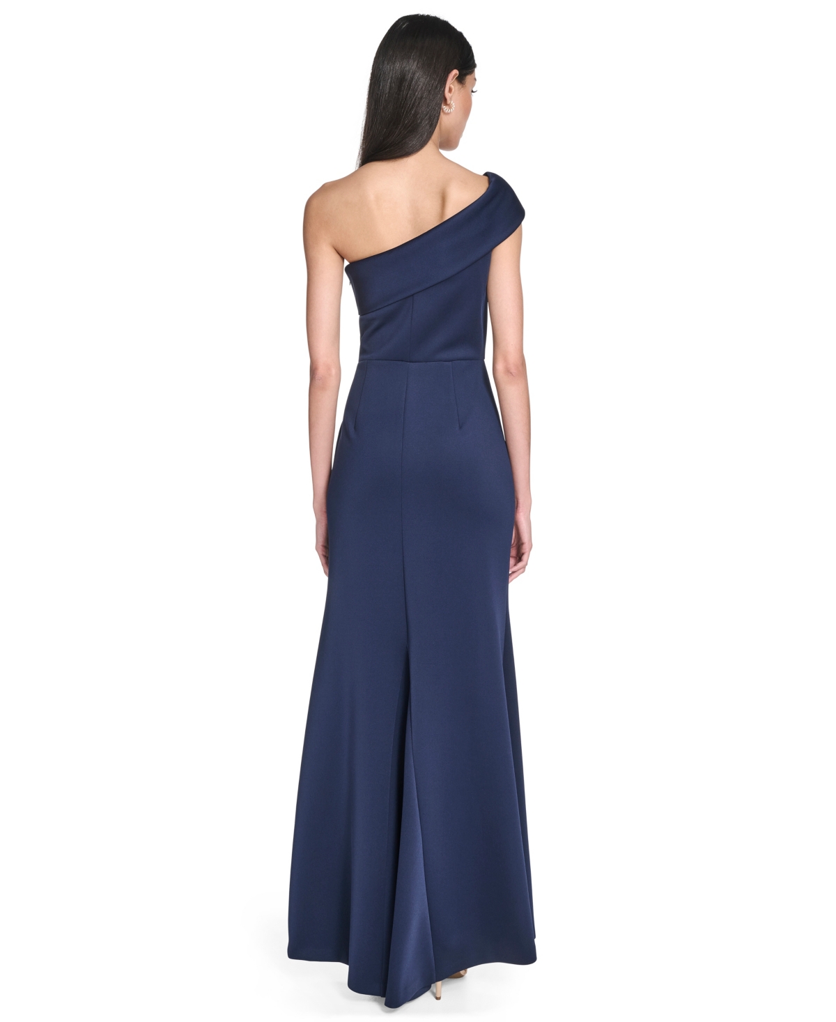 Eliza J Off The Shoulder Fit & Flare Gown In Blue