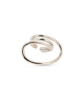 Women's The Wrap-Line Statement Ring - Chrome Silver