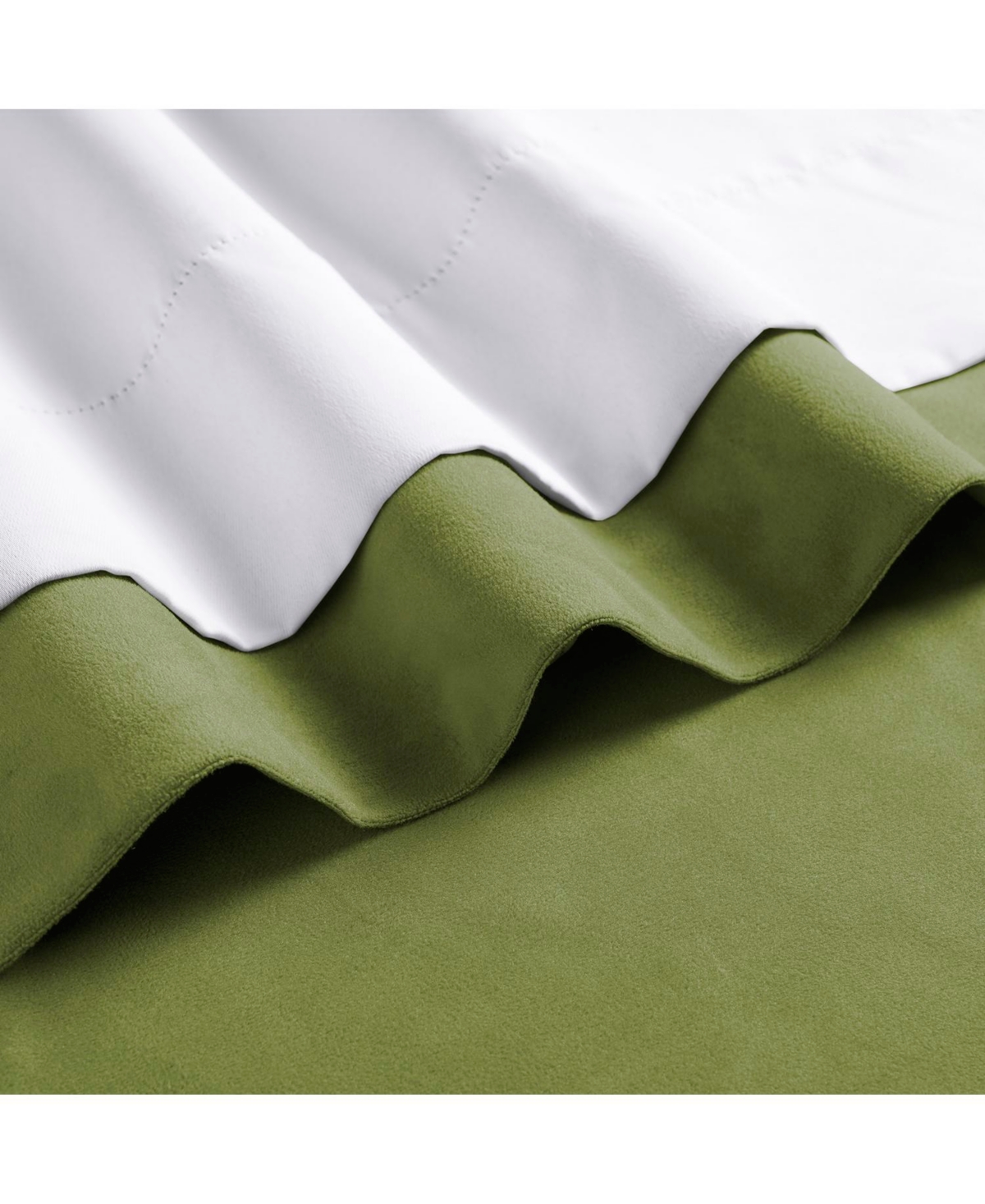 Half Price Drapes Basque Green Signature Velvet Blackout Curtain