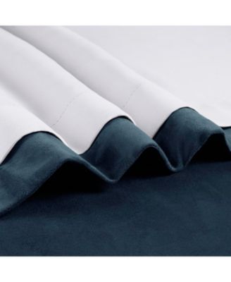 Midnight Blue Signature Velvet Blackout Curtain