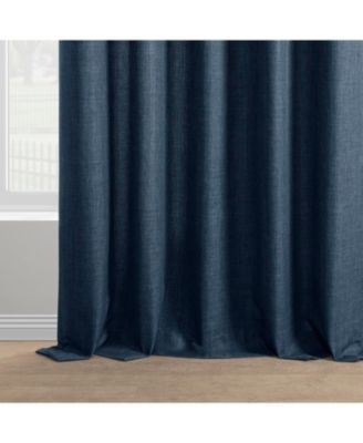 Italian Faux Linen Room Darkening Curtain