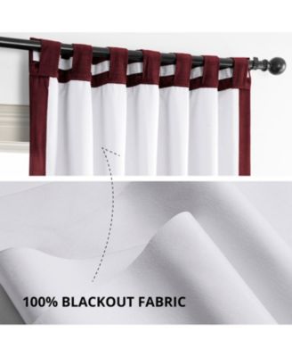 Burgundy Signature Extra Wide Velvet Blackout Curtain
