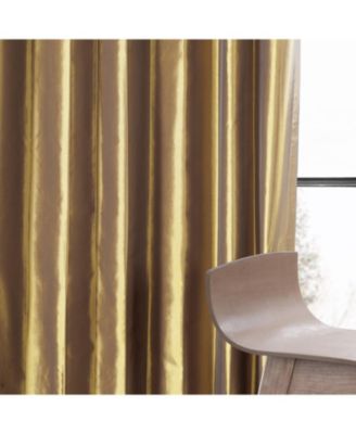 Faux Silk Taffeta Blackout Curtain