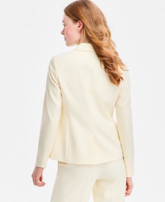 Women's Fitted Peak Lapel One-Button Blazer